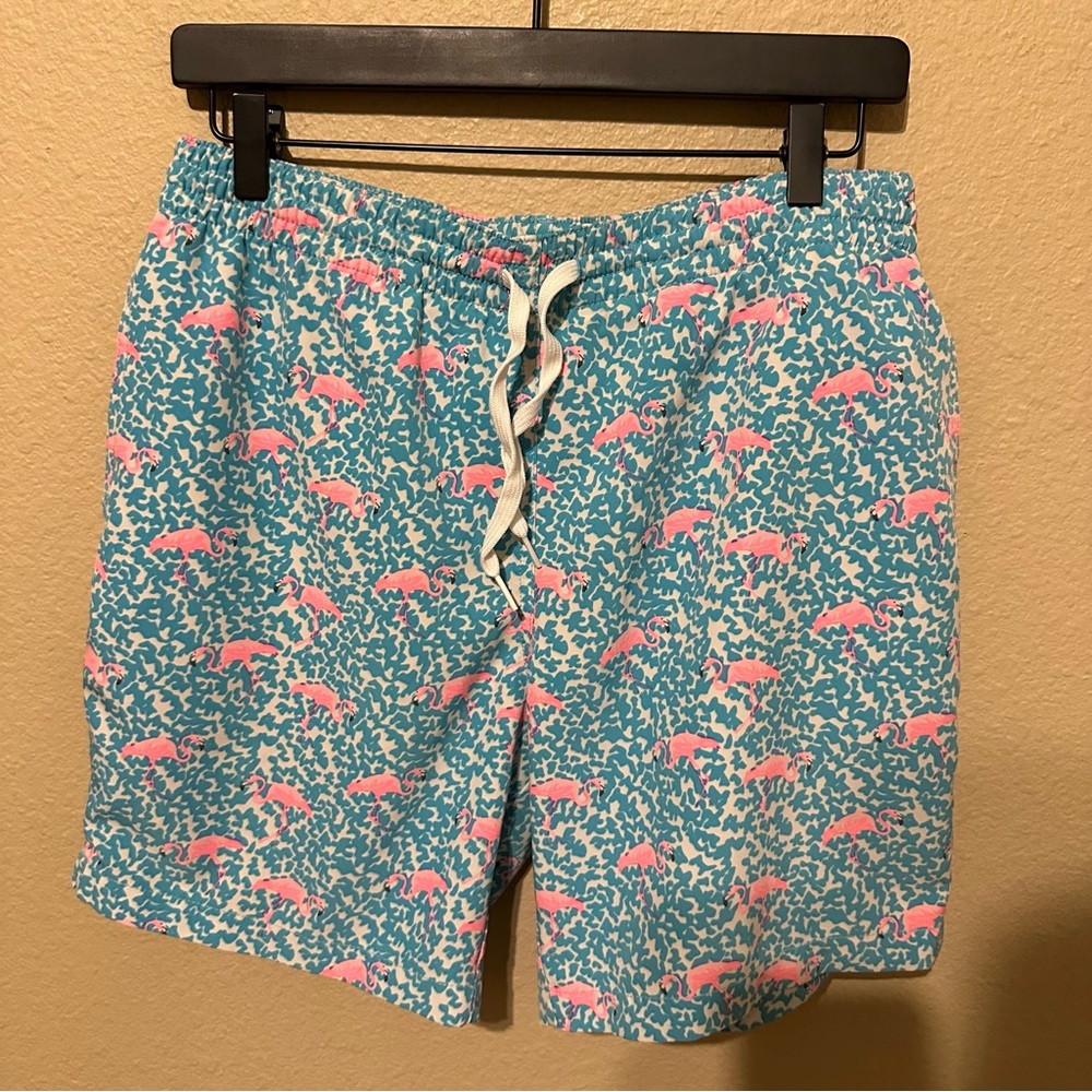 Chubbies Men’s Flamingo Patterned Swim Trunks